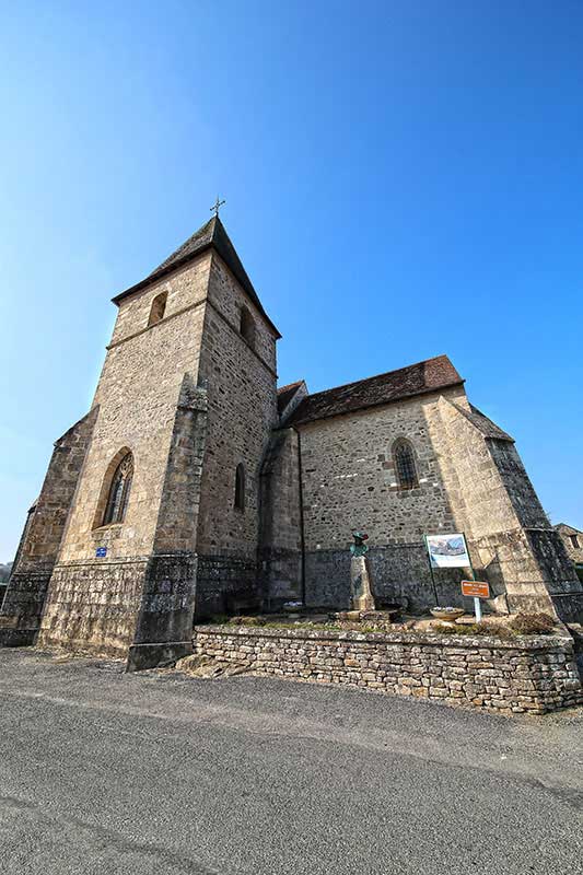Die Kirche von Crozant.
