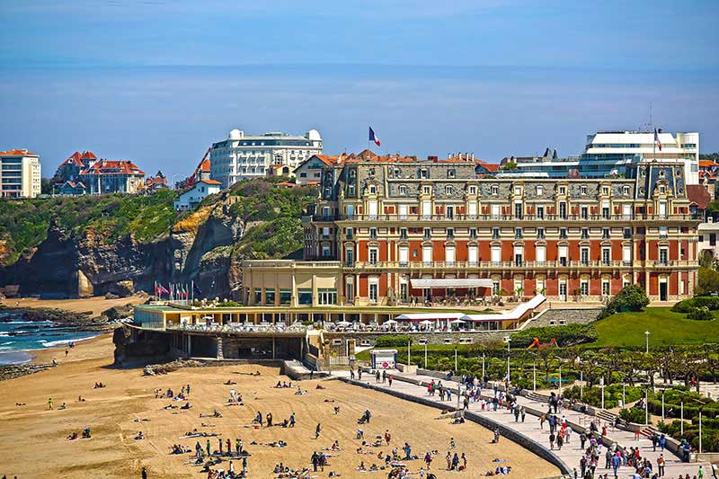 Der Strand von Biarritz