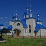ukraine blaue kirche