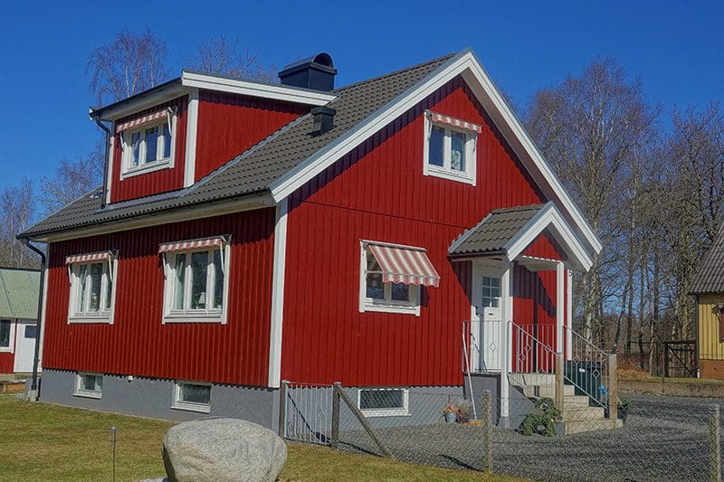 Ein typisches Wohnhaus in Skandinavien