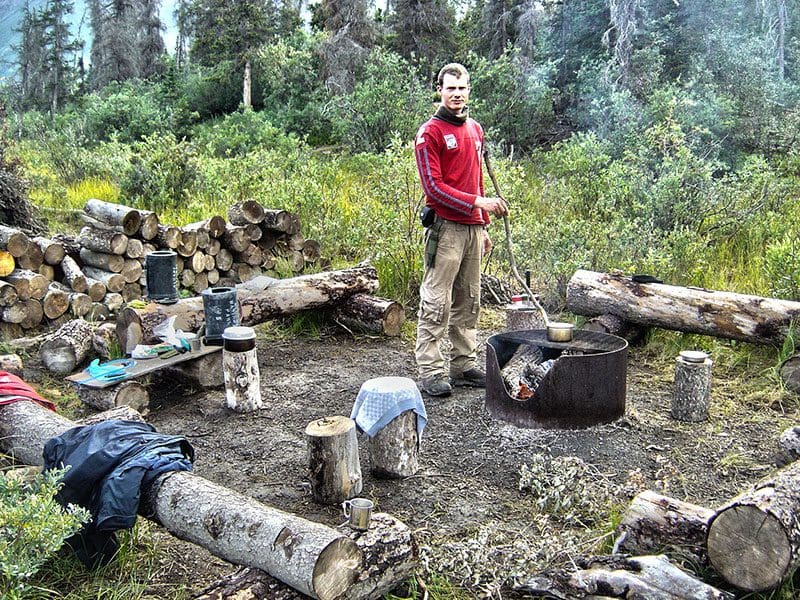 Heiko Gärtner in einem Survival Camp für Fortgeschrittene.