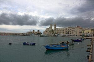 Blick über den Hafen von Molfetta