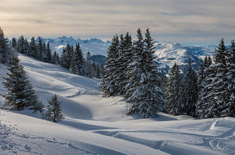 Auch bei viel Schnee geht es mit der Wanderung auf den Jakobswegen weiter