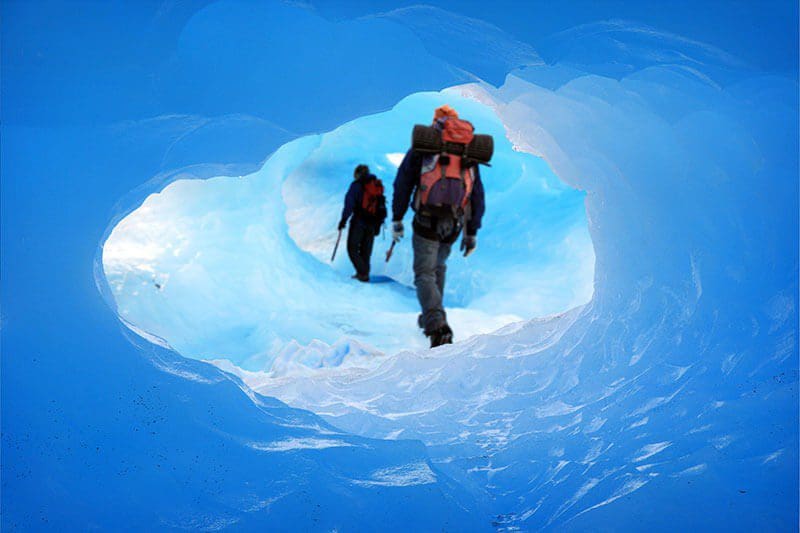 Expedition in die Eishöhlen