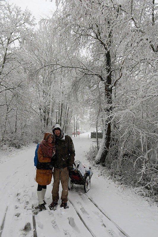 Shania Tolinka und Heiko Gärtner Winterwanderung zu Zweit