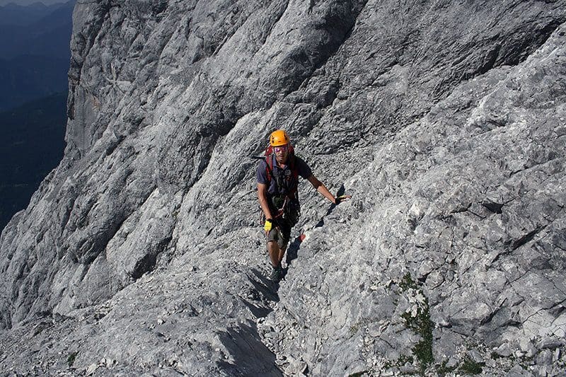 Heiko Gärtner: Blind free Climbing auf der Zugspitze