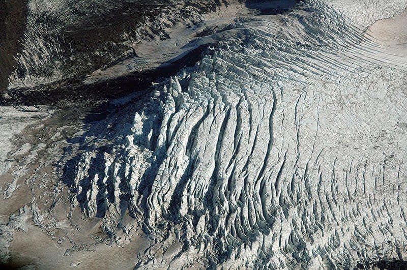 Gletscherspalten auf Island