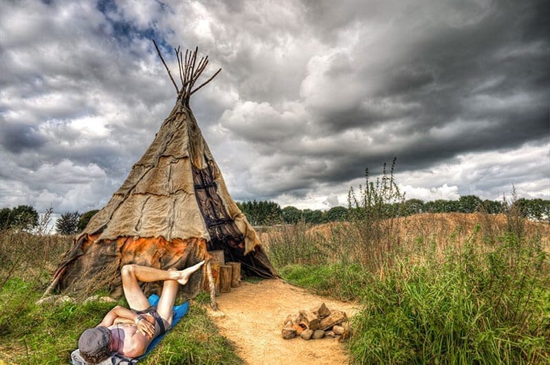 Heiko Gärtner schläft vom Tipi