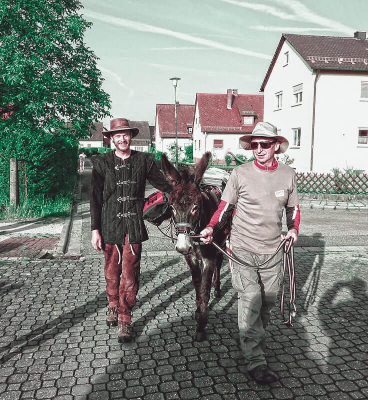 Heiko Gärtner pilgert mit einem Esel nach Santiago