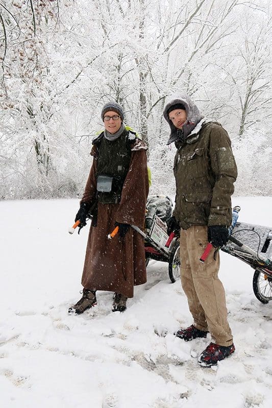 Weltenbummler Heiko Gärtner und Franz Bujor