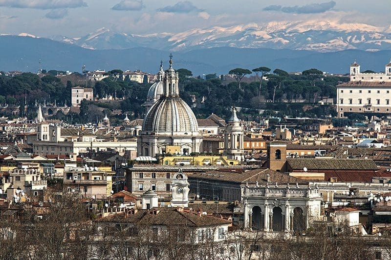 Blick auf die Kirchen von Rom