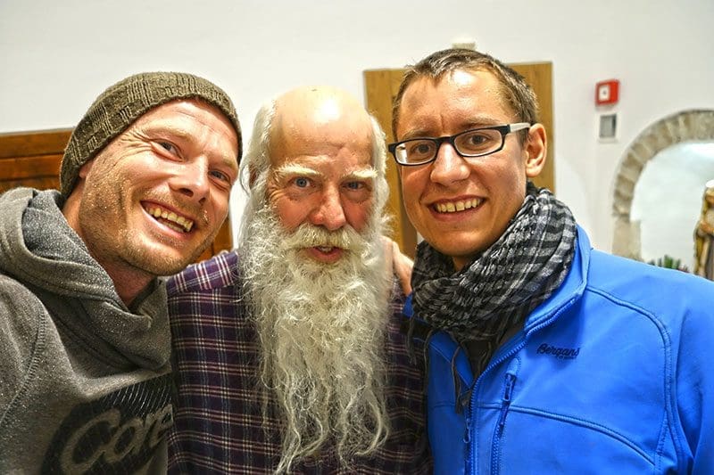 Beim Reisen ohne Geld lernten Heiko Gärtner und Franz von Bujor den Weihnachtsmann in Italien kennen.