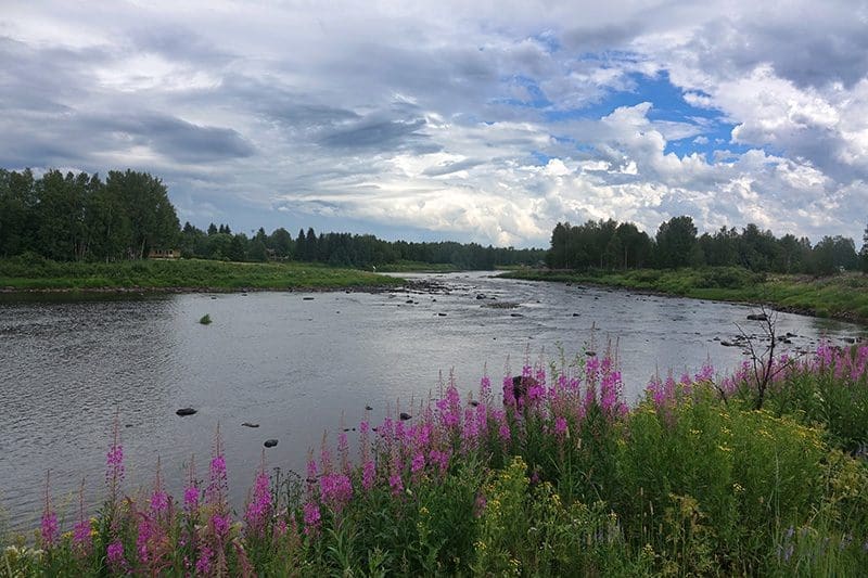 Flusslauf in Skandinavien