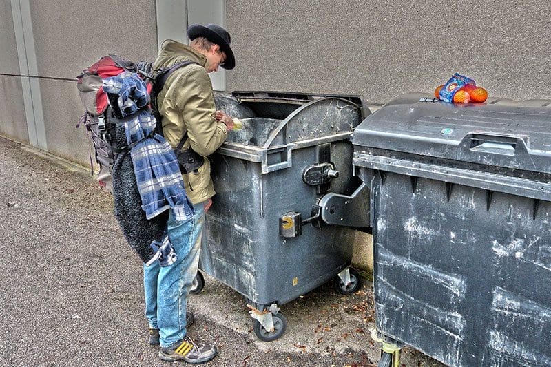 Durch das Containern kommt man leicht an Nahrung