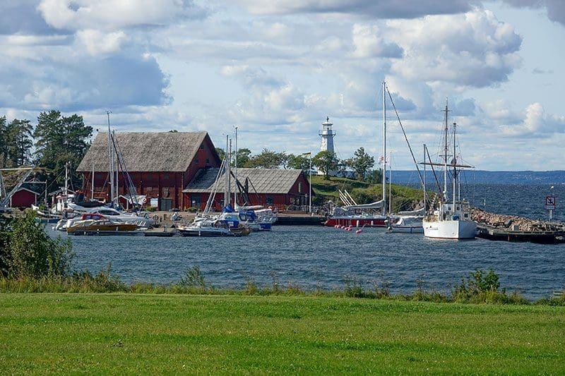 Ein schwedischer Fischerhafen