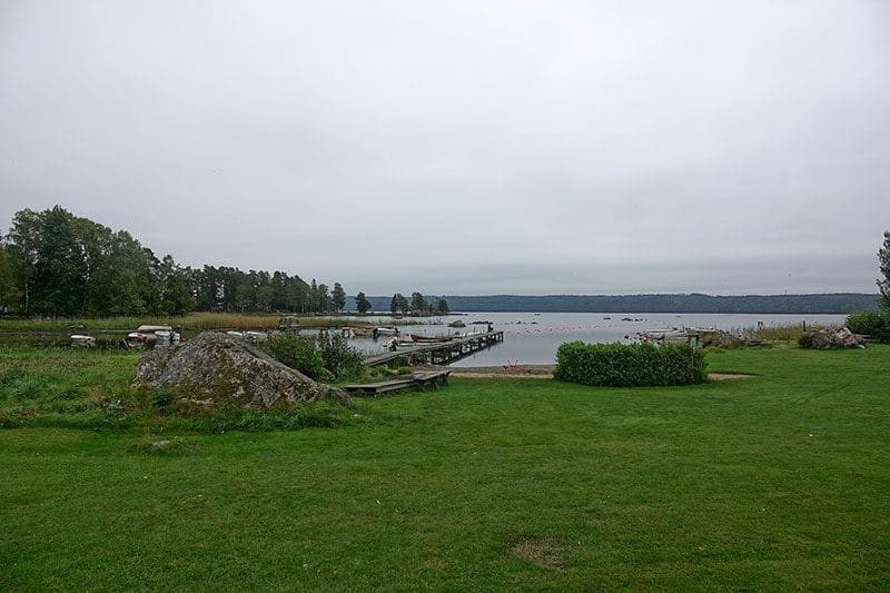 Blick auf den Tåkern-See