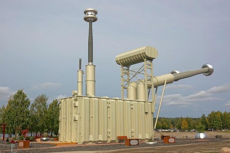Das Tesla-Denkmal in Ludvika