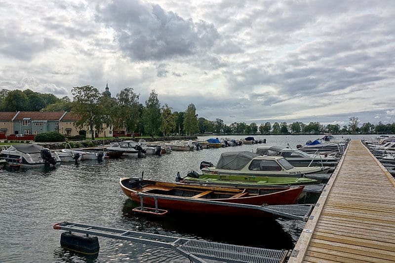 Der kleine Hafen in Vadstena