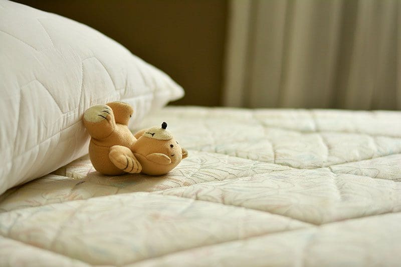So gemütlich wie dieser Teddy werden wir es auch bald auf unserer Matratze von meiner Second Hand Shopping Tour haben