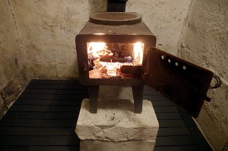 Unser Sauna Ofen macht super tolles Feuer
