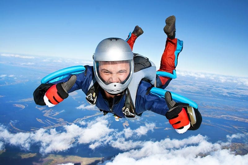 Adrenalinkick beim freien Fall