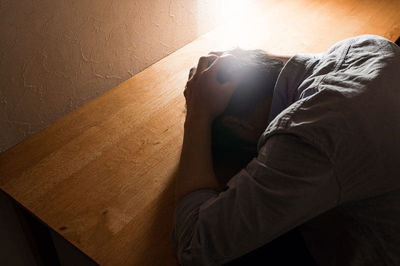 Psyche Stress Müde fertig