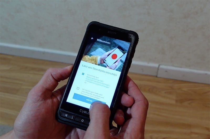 Yale Linus Smart Lock App einrichten - Konto einrichten