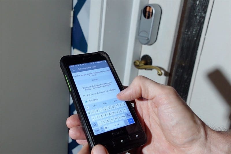 Yale Linus Smart Lock App einrichten - Schloss benennen