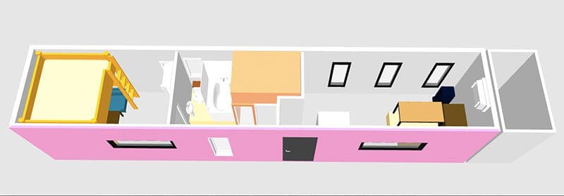 Containerhaus planen mit Sweet Home 3D