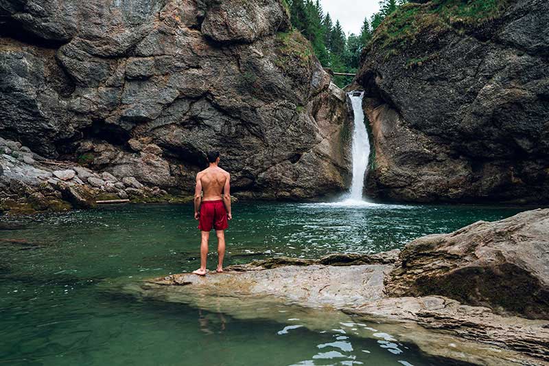 Die schönen Buchenegger Wasserfälle sind immer einen Ausflug im Allgäu wert.