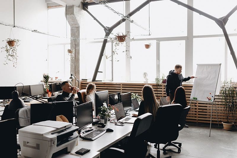 Ein moderner Coworking Space