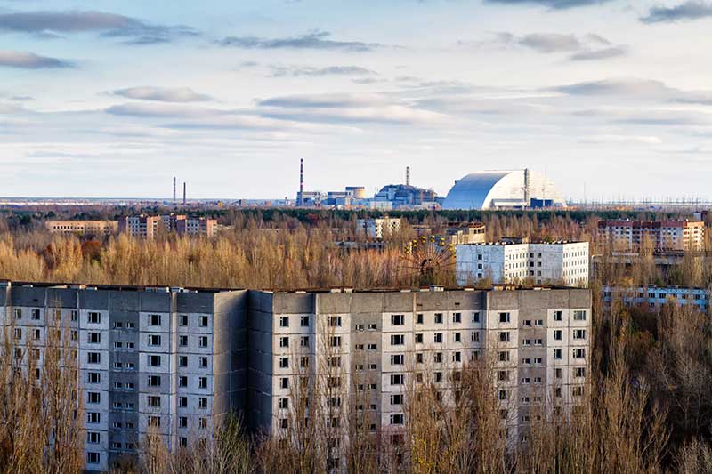 Die Stadt Prypjat in Tschernobyl ist ein zentraler Mittelpunkt für die Reise nach Tschernobyl.