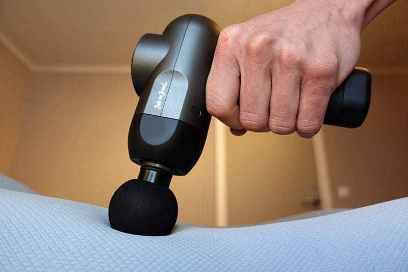 Massagepistole mit rundem Kopf