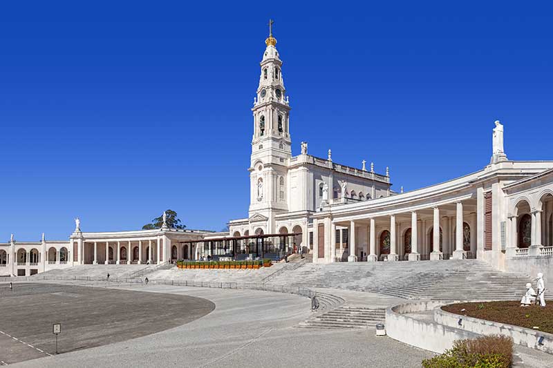 Heiligtum von Fatima in Portugal. Basilika Nossa Senhora do Rosario