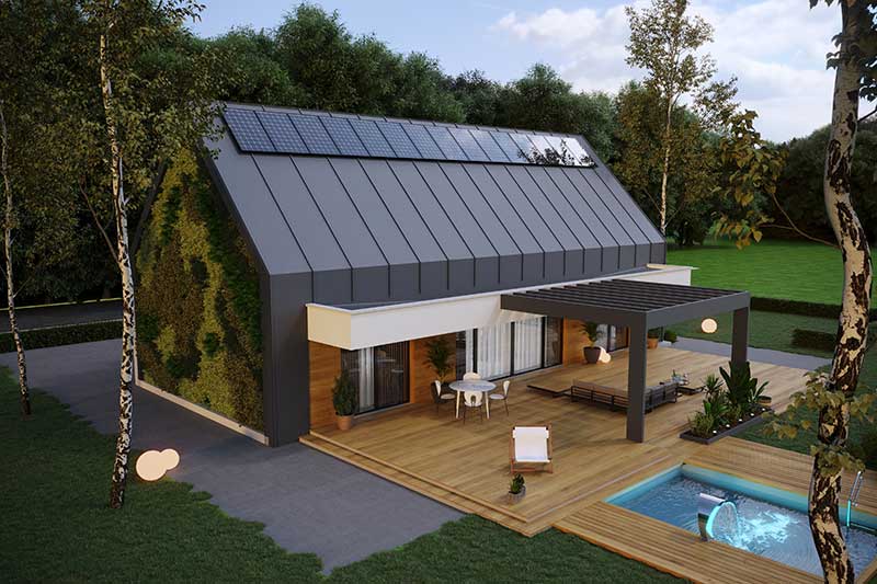 Eco Haus mit Solaranlage