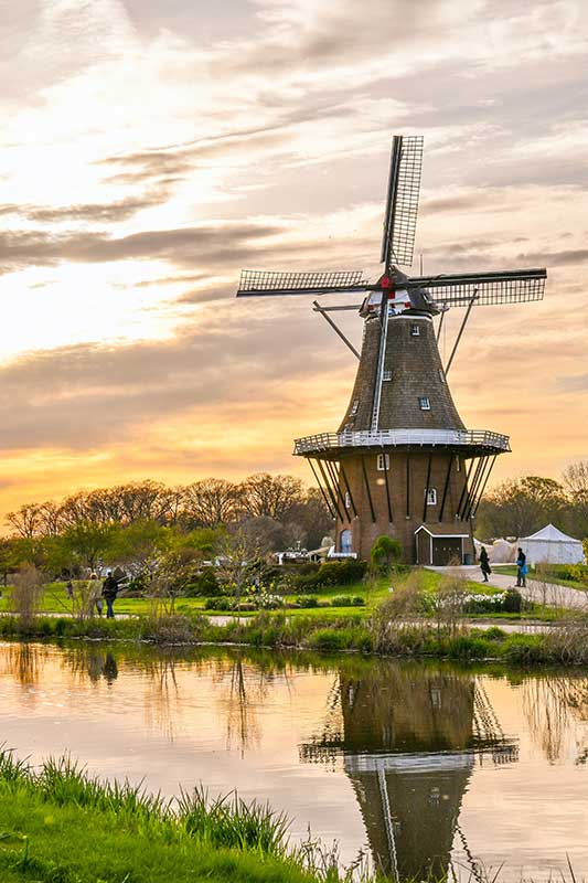 Eine Windmühle in Holland