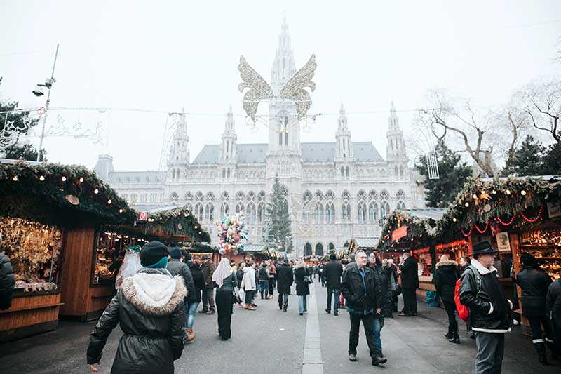 Weihnachtsmarkt in Wien Österreich