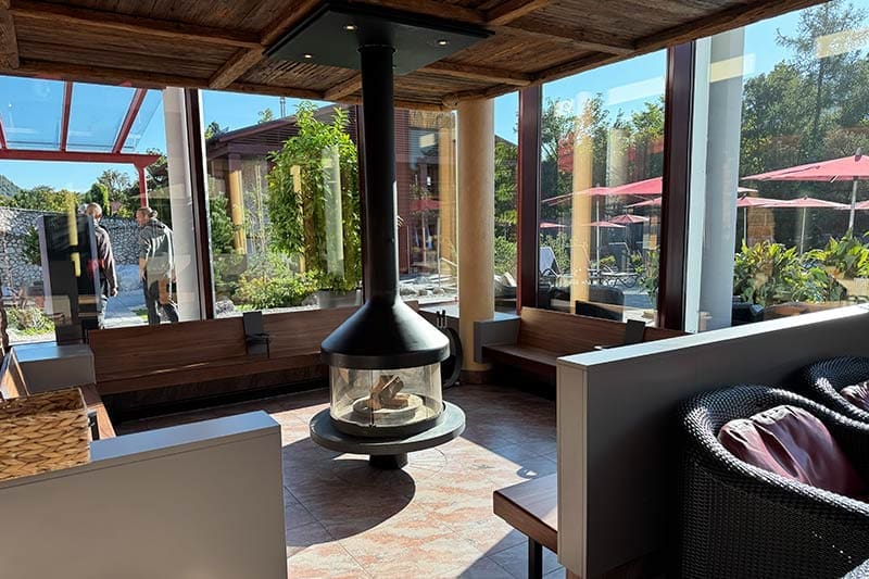 Feuer Sitzplatz Sauna RupertusTherme