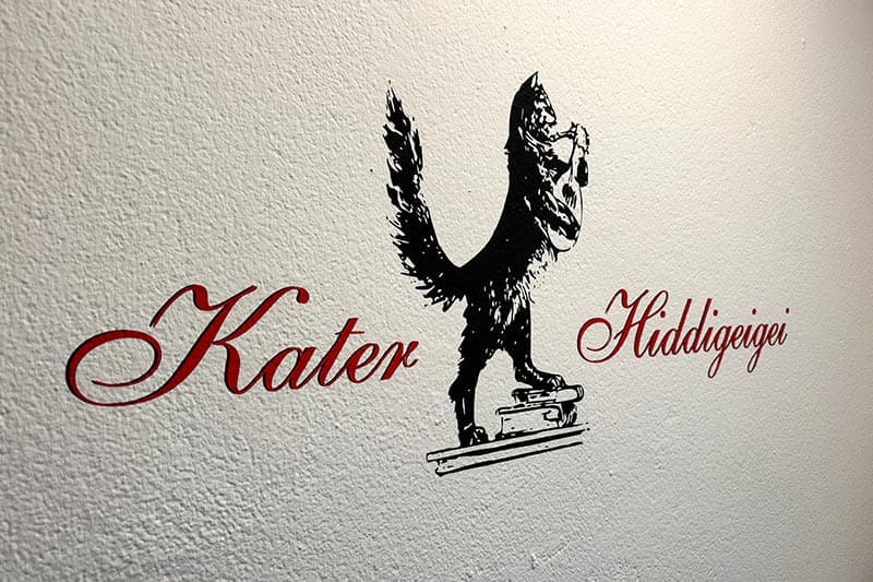 Kater-Hiddigeigei-Wandmalerei-Aufdruck