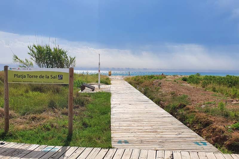 Strand Zugang zum Meer-Torre-la-Sal